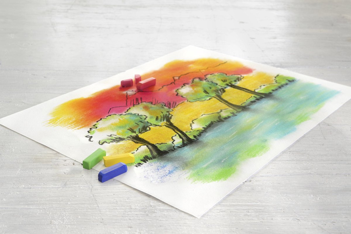 Faber-Castell pastelkrijt - halve lengte - 24 stuks - FC-128224 — cadeau in Hobby - foto 4