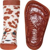 Ewers antislip sokken pantertje koper met beige