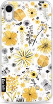 Casetastic Apple iPhone XR Hoesje - Softcover Hoesje met Design - Flowers Yellow Print