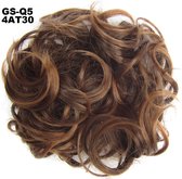 Haar Wrap, Brazilian hairextensions knotje bruin/rood 4AT30#