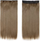 Clip in hairextensions 1 baan straight bruin - 10#