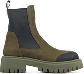 Red Rag Chelsea boots Dames / Laarzen / Damesschoenen - Nubuck - 76884 - Groen - Maat 38