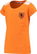 Oranje dames t-shirt - 95% katoen / 5% elastan - Holland shirt - Leeuwinnen - maat S