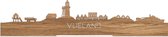 Standing Skyline Vlieland Eikenhout - 40 cm - Woon decoratie om neer te zetten en om op te hangen - Meer steden beschikbaar - Cadeau voor hem - Cadeau voor haar - Jubileum - Verjaardag - Housewarming - Aandenken aan stad - WoodWideCities