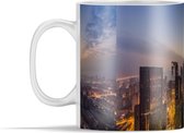 Mok - Panorama in de avond van Suzhou in China - 350 ml - Beker