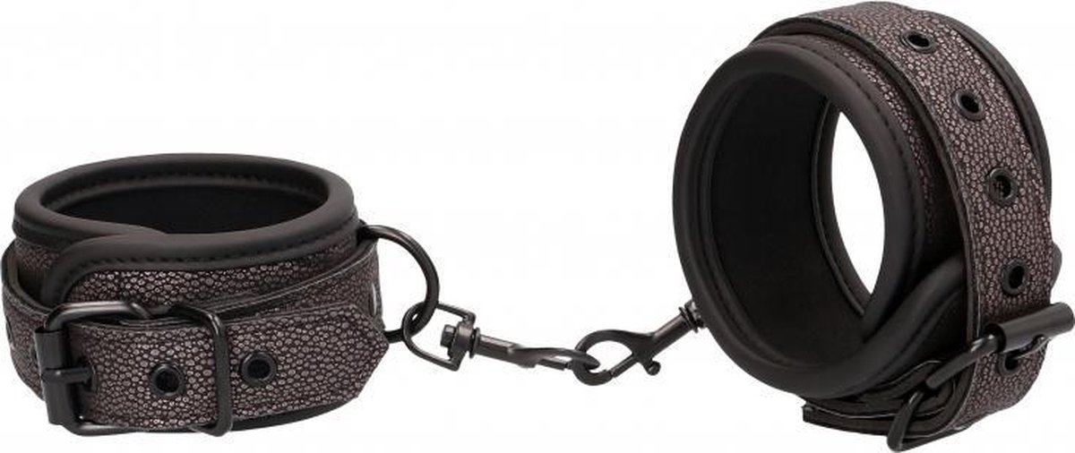 Ouch! Elegance Elegante Neoprene Handboeien - Titanium Grijs