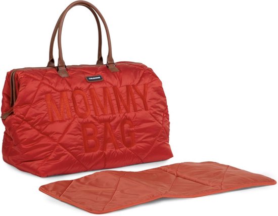 Childhome Mommy Bag ® - Verzorgingstas - Gewatteerd - Rood van Childhome — afbeelding 3