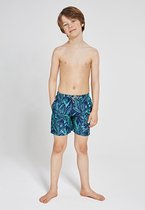 Shiwi Swimshort scratched leaves - mint groen - 104