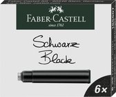 cartouches d'encre Faber-Castell boîte noire de 6 pièces FC-185507