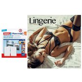 Kalender 2022 sexy vrouwen/dames in lingerie 30 cm incl. 2 zelfklevende ophanghaken - Maandkalenders/jaarkalenders - Wandkalenders