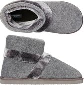 Pantoffels heren grijs | boot slippers extra zacht