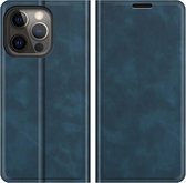 Cazy iPhone 13 Pro Hoesje - Portemonnee Book Case - Kunstleer - Blauw
