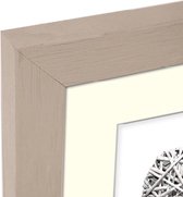 ZEP - Houten fotolijst taupe met passe-partout Regent 2 formaat 7x10 / 10x15 cm - V32462