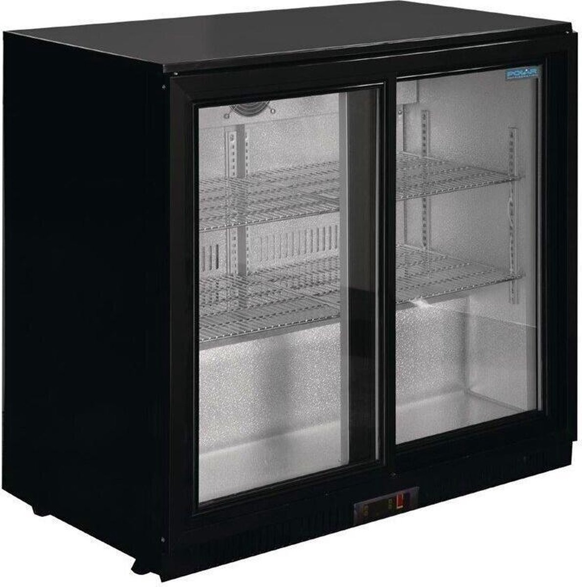 Polar G-Serie 2-Deurs Barkoeling Met Schuifdeuren Zwart 198l, Polar GL010