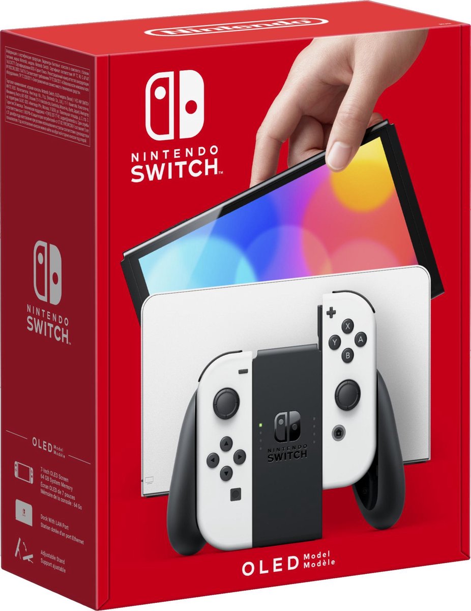 Bezwaar Datum Armoedig Nintendo Switch Console - OLED-model - Wit | bol.com