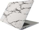 Macbook case van By Qubix - Marble - Grijs - Air 13 inch marmer look - Geschikt voor de macbook Air 13 inch (A1369 / A1466) - Hoge kwaliteit hard cover!