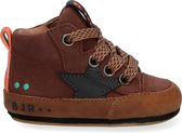 BunniesJR 221521-119 Jongens Babysneakertjes - Bruin - Nubuck - Veters