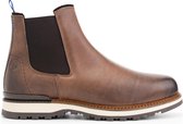 Travelin' Ravik Heren chelsea boots - Leren schoenen - Wol gevoerd - Bruin leer - Maat 44