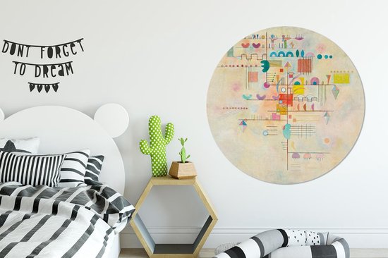 Cercle mural - Aluminium - Accent doux - Kandinsky - ⌀ 140 cm