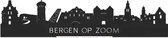 Standing Skyline Bergen op Zoom Zwart hout - 60 cm - Woondecoratie design - Decoratie om neer te zetten - WoodWideCities