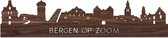 Skyline Bergen op Zoom Notenhout - 100 cm - Woondecoratie design - Wanddecoratie - WoodWideCities