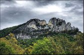 Walljar - Seneca Rocks - Muurdecoratie - Canvas schilderij