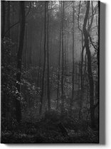 Walljar - Jungle Bos - Muurdecoratie - Canvas schilderij