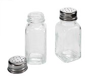 Vivalto Peper- En Zoutstel  70 Ml Glas Transparant 2-delig