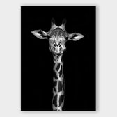 Poster Dark Giraffe - Papier - Meerdere Afmetingen & Prijzen | Wanddecoratie - Interieur - Art - Wonen - Schilderij - Kunst
