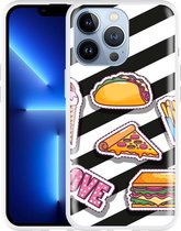 Geschikt voor Apple iPhone 13 Pro Hoesje Love Fast Food - Designed by Cazy