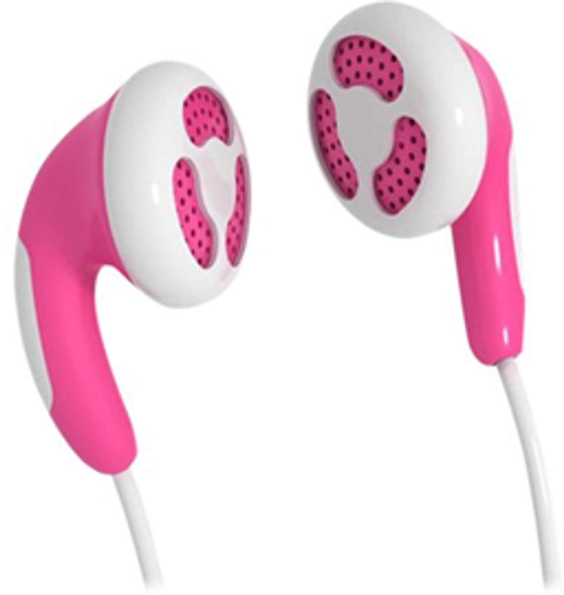 Maxell 303752 hoofdtelefoon/headset In-ear Roze, Wit