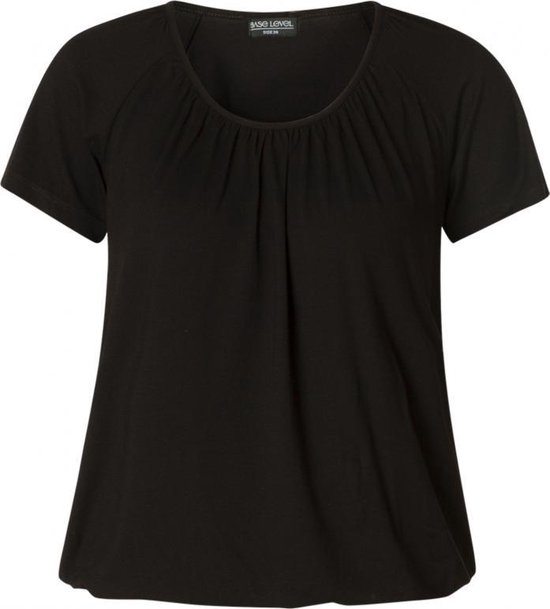 BASE LEVEL Yona Jersey Shirt - Black - maat 36