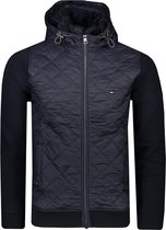 Tommy Hilfiger Vest Blauw  - Maat XS - Heren - Herfst/Winter Collectie - Katoen;Polyester;Polyamide;El