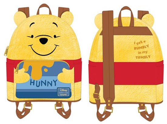 Sac à Dos Enfant Winnie L'Ourson - Officiel Disney - Bretelles Rembourrées - Idéal Maternelle & Pique-Nique