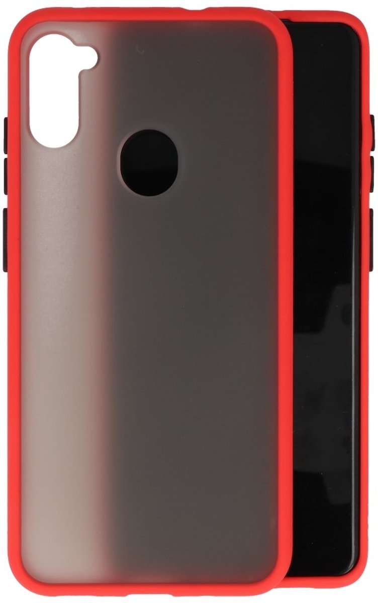 Hoesje Geschikt voor de Samsung Galaxy A11 - Hard Case Backcover Telefoonhoesje - Rood