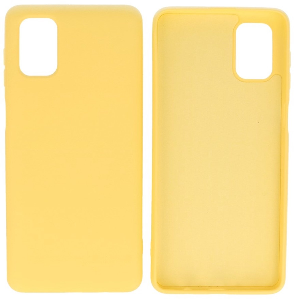 Hoesje Geschikt voor de Samsung Galaxy M51 - Fashion Color Backcover Telefoonhoesje - Geel