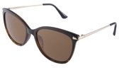 Kost Zonnebril Pz20-060 Unisex Vierkant Goud/bruin