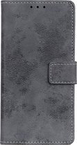 Shop4 - Alcatel 1S (2021) Hoesje - Wallet Case Vintage Grijs