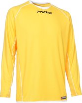 Patrick Girona105 Voetbalshirt Lange Mouw Heren - Geel / Wit | Maat: XL