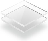 Polycarbonaat plaat 8 mm dik - 170 x 100 cm - Helder