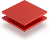 Geschuimd PVC plaat 3 mm dik - 90 x 90 cm - Rood