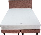 Bedworld Boxspring 160x200 - Stevig - Wol look - Zalm roze (WL52)
