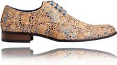 Corktastic - Maat 45 - Lureaux - Kleurrijke Schoenen Voor Heren - Veterschoenen Met Print