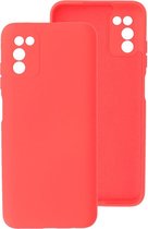 Wicked Narwal | 2.0mm Dikke Fashion Color TPU Hoesje voor Samsung Samsung Galaxy A03s Rood