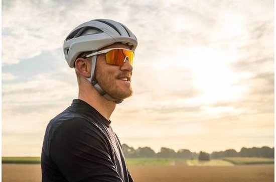 Trivio - Fietsbril Noa Wit Revo Rood met Extra Transparante Lens van Trivio — afbeelding 4