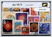 De zon – Luxe postzegel pakket (A6 formaat) : collectie van 25 verschillende postzegels van de zon – kan als ansichtkaart in een A6 envelop - authentiek cadeau - kado - geschenk -