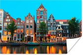 Affiche Amsterdam - Canal - Maison - 120x80 cm