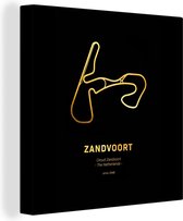 Canvas Schilderij Circuit - Zandvoort - Formule 1 - 50x50 cm - Wanddecoratie