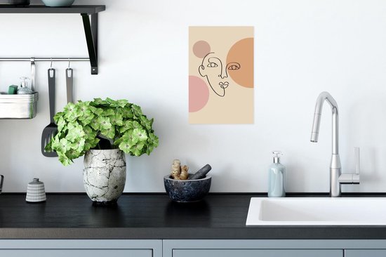 Affiche Pastel - Visage - Beige - 20x30 cm
