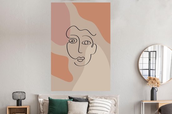 Affiche Pastel - Visage - Taches - 120x180 cm XXL